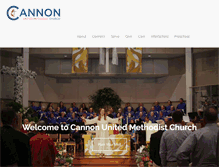 Tablet Screenshot of cannonchurch.org